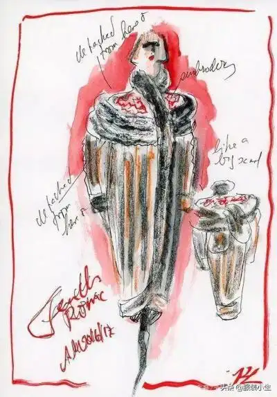 『服装设计』香奈儿 老佛爷手稿