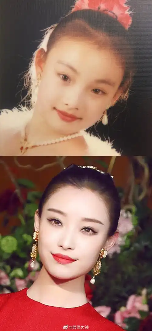 美妮端端正正地坐着好乖哦,修复完照片后的倪妮真的好清纯甜美,从小到