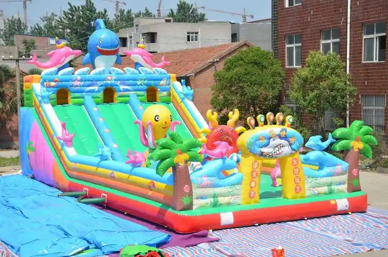 儿童充气城堡室外大型蹦蹦床户外淘气堡公园广场游乐场滑梯乐园