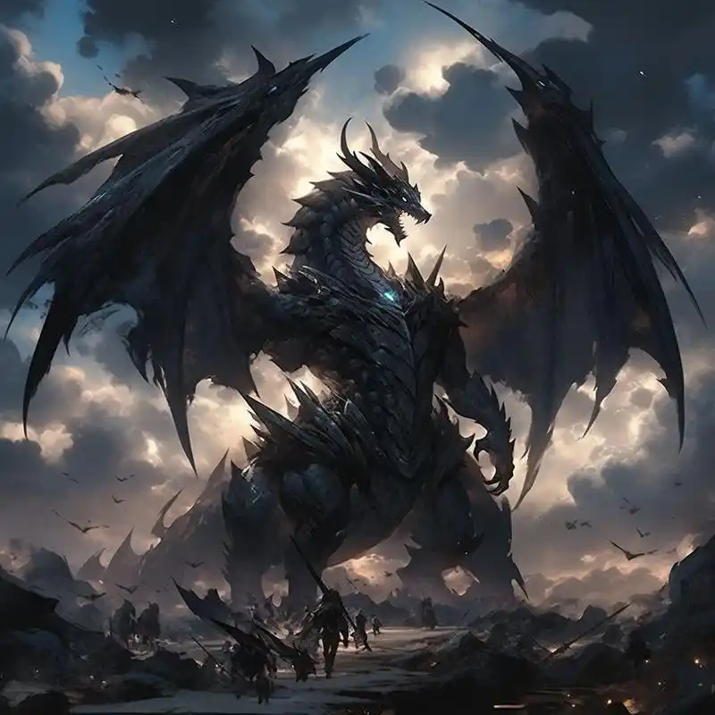 中国神话黑龙跟西方的,你们更喜欢哪一个呀 0202020202