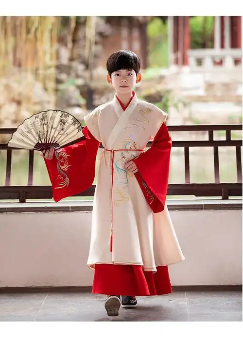 136岁男童汉服儿童春秋国学服唐装帅气宽松春游玩中国