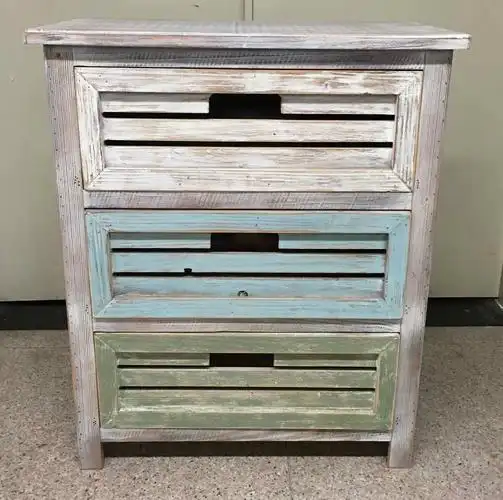 retro three drawer cabinets