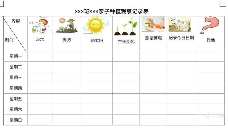 "播种种子,收获希望"兴平市机关幼儿园中二班亲子种植倡议书