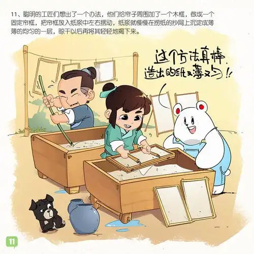 《萌萌熊四大发明之造纸术》——第二期
