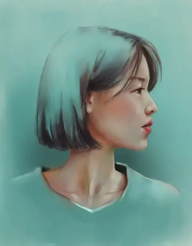 侧脸|插画|创作习作|ilovepumpkin - 原创作品 - 站酷 (zcool)