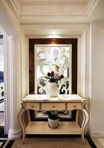 欧式风格过道玄关摆件效果图