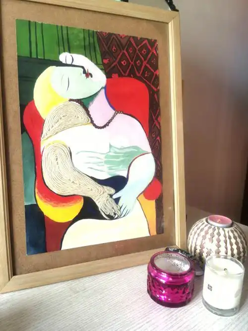 巴勃罗·毕加索 的作品很喜欢的色彩搭配增加了一点小创意 手臂毛线