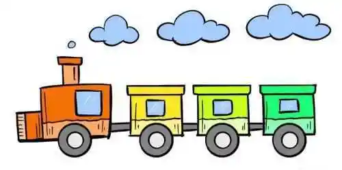 儿童画火车简笔画教程 简单漂亮火车简笔画怎么画 - 叮叮工作室