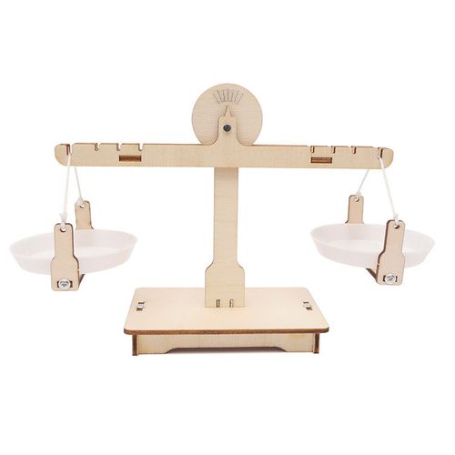 创意木制天平秤幼儿园小学生手工自制科技小制作材料科学stem玩具