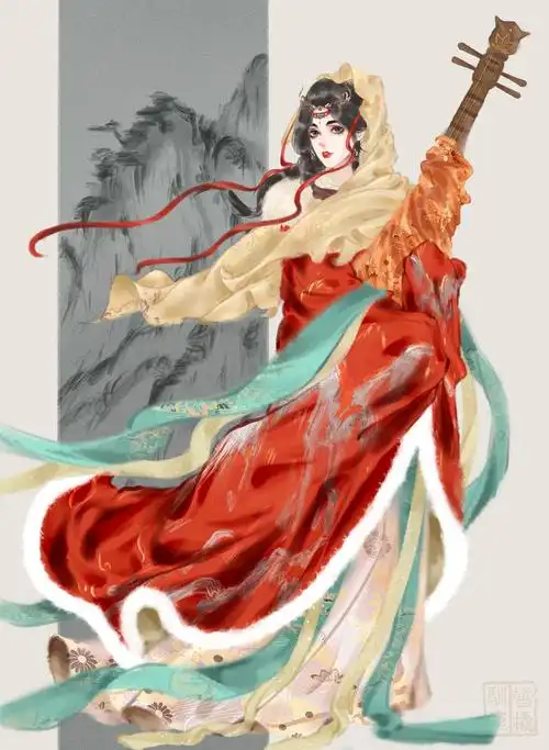 王昭君|插画|创作习作|驯鹿雪橇 - 原创作品 - 站酷 (zcool)