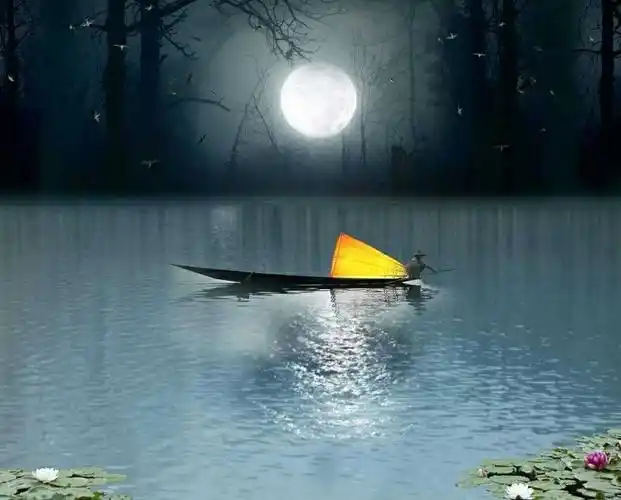古风●月夜江心
