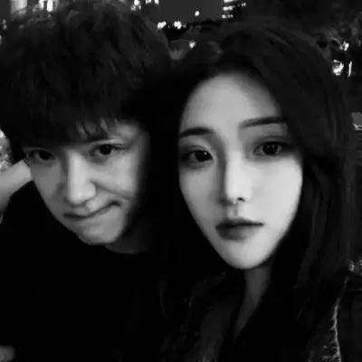 黑色情侣头像炫酷真人