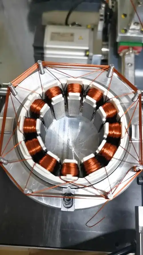 电机绕线#无刷电机定子绕线机的完整绕样过程