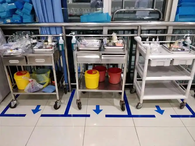 整齐划一的治疗车方队