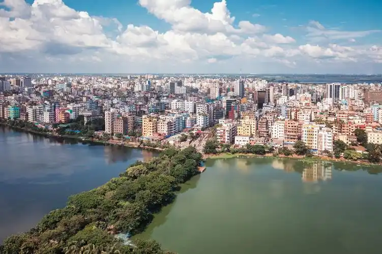 孟加拉首都达卡市城市风光