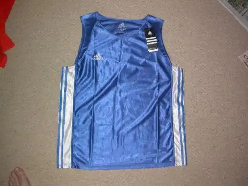 adidas boxing work out training vest shirt large l mma bjj muay