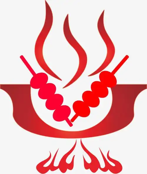 串串香大气简约素材字体设计传统美食