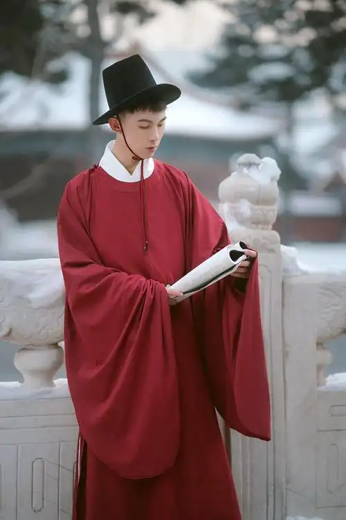 汉服明翰男装原创明制圆领袍大放量汉服定制