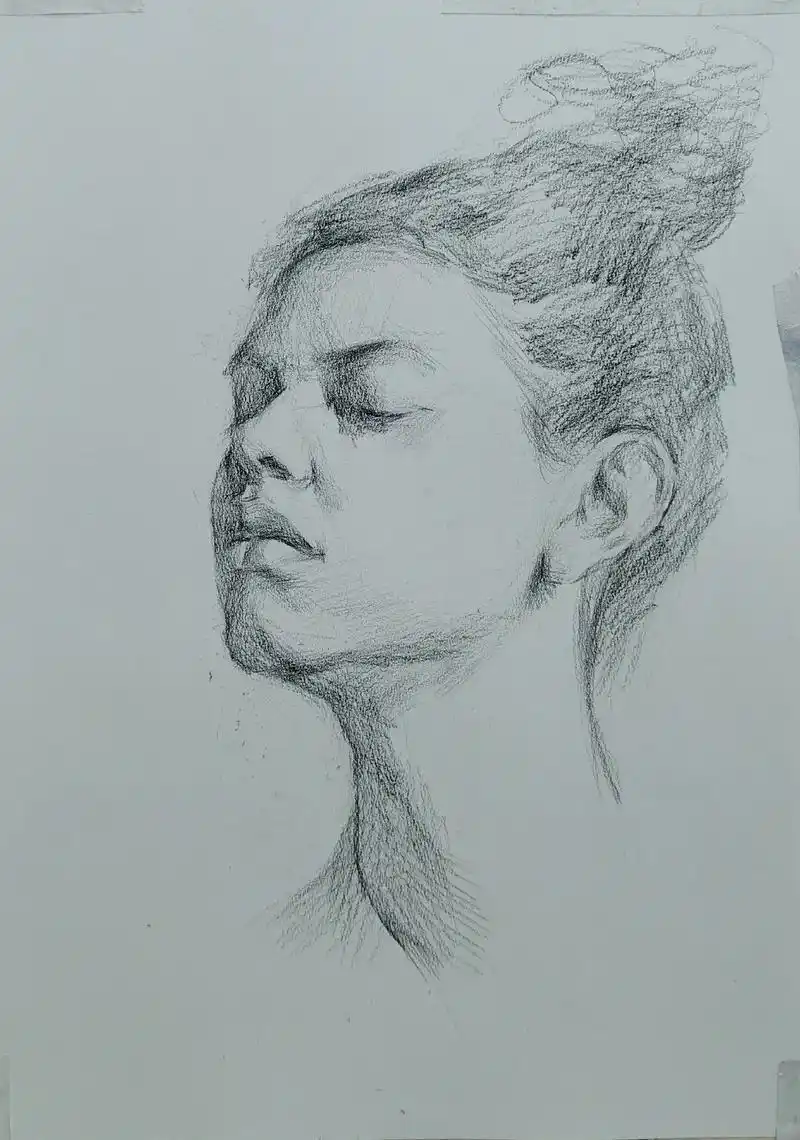 征服美女,太难!(步骤图)#零基础学画画 #素描 #一起学画 - 抖音