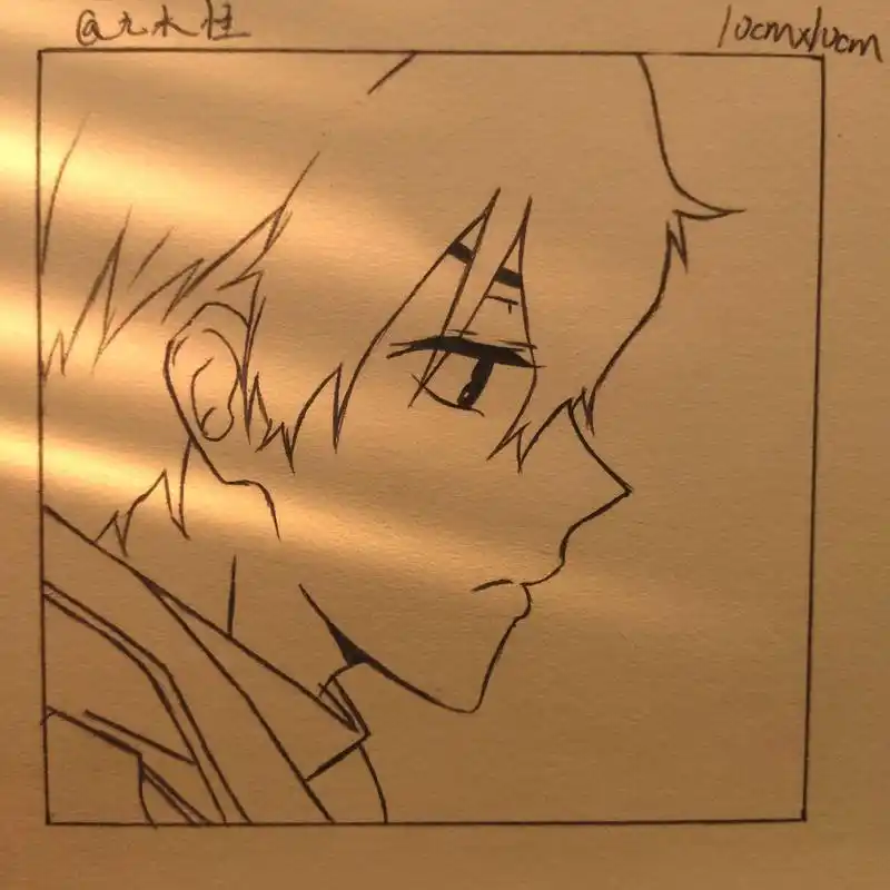 动漫男生绘画教程 画画解析图