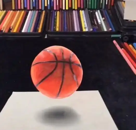 美术生画3d篮球,画着画着,篮球:我怎么飘了,这感觉不错!