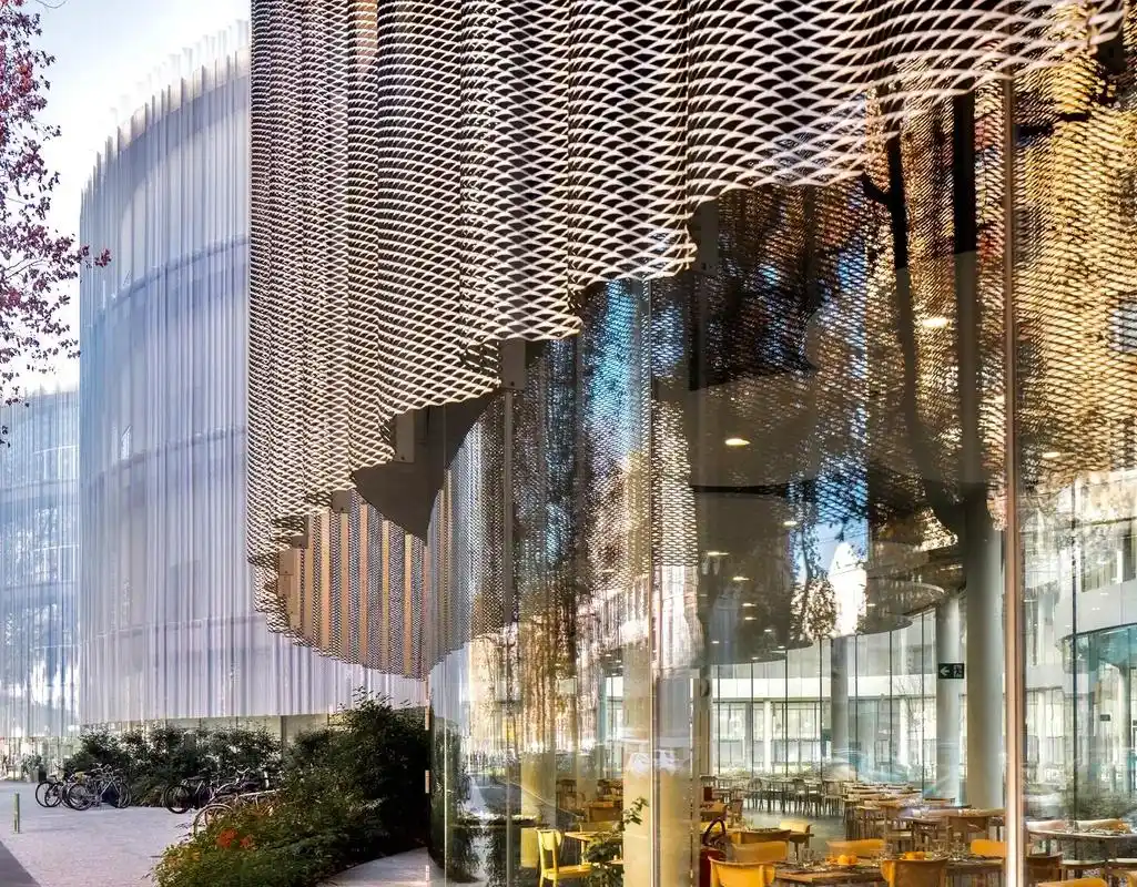 新型铝拉网幕墙外立面