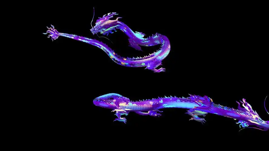 4k多彩质感金龙