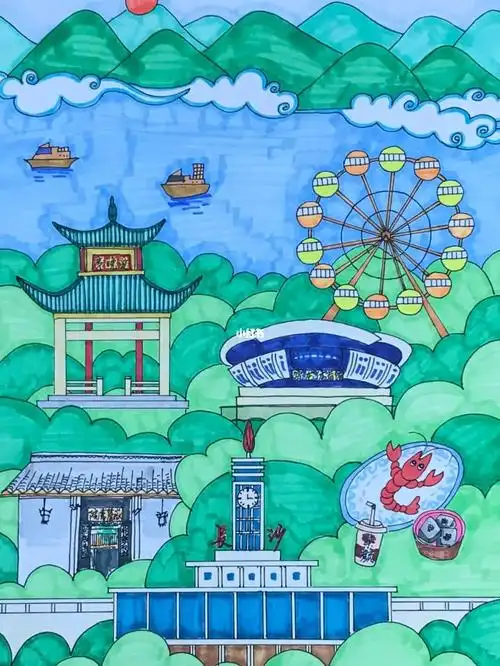 少儿美术  #创意儿童画  #长沙  #长沙旅游