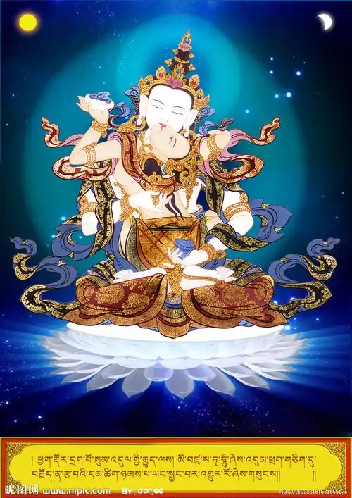 金刚萨埵如意宝珠净障修法观想次第图佛教十字绣金刚