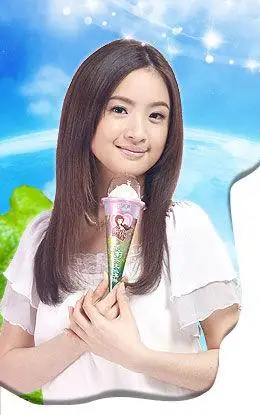 林依晨@广告代言_佑康唯依甜筒茉莉口味