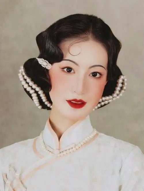 老上海复古民国旗袍造型