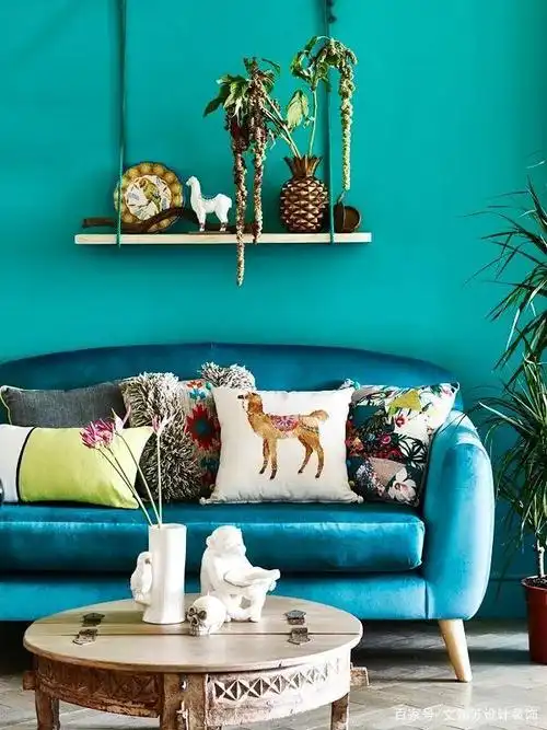 家装空间配色——蓝绿色