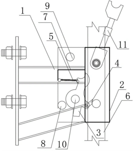 一种附着升降脚手架防坠器
