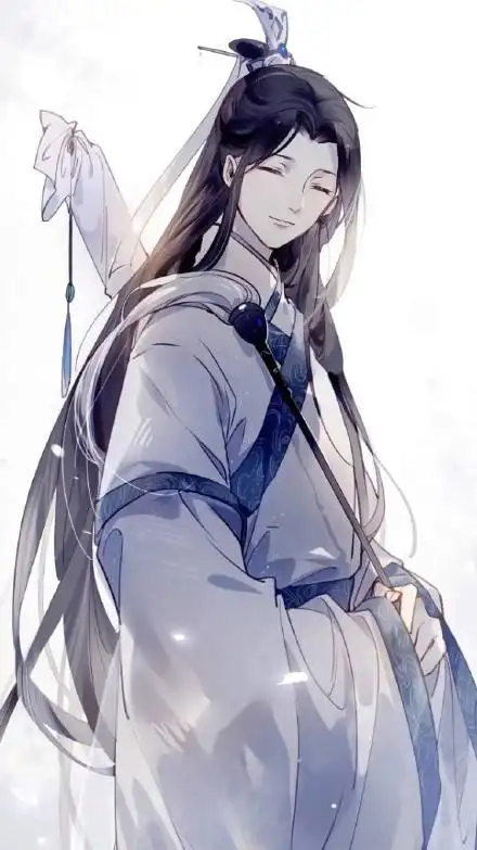 古风美男图集,满头银发真的好迷人古韵意境之美手机壁纸,淡雅半圆画面