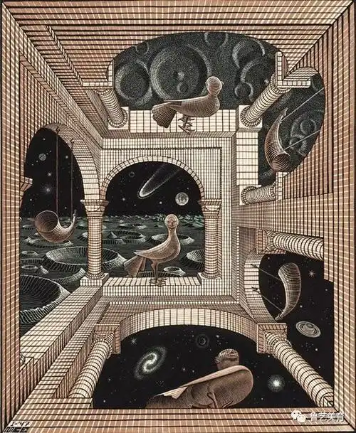 矛盾空间大师埃舍尔作品(命题创作参考)