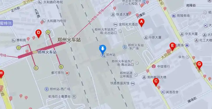 郑州火车站966在哪坐