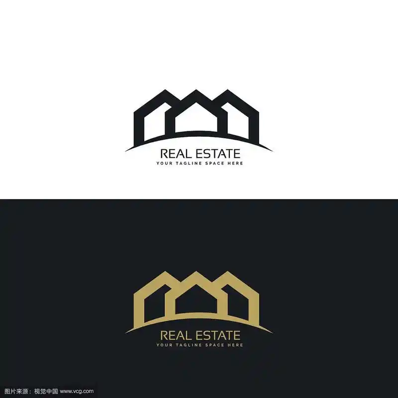 创意简约的房地产标志设计理念