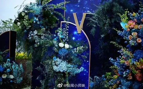 2020-05-30 18:20:32 已编辑 周震南的应援色是深蓝色,花墙多蓝色为主