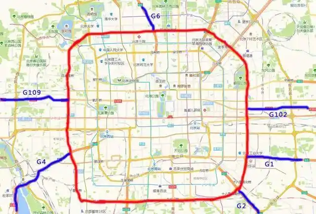 一文读懂大北京一二三四五六七环