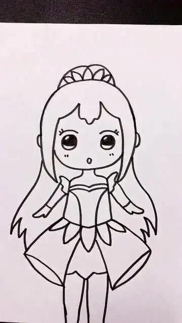 手掌画叶罗丽战士,有认识的吗#简笔画