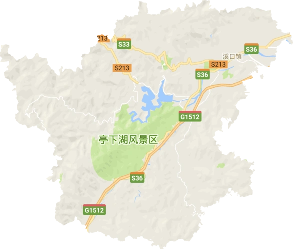 溪口镇电子地图高清版大图