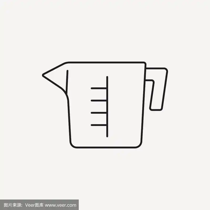 量杯线图标