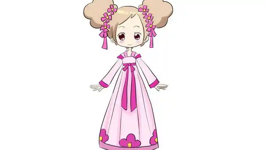 可爱漂亮的小花仙夏安安儿童动漫简笔画