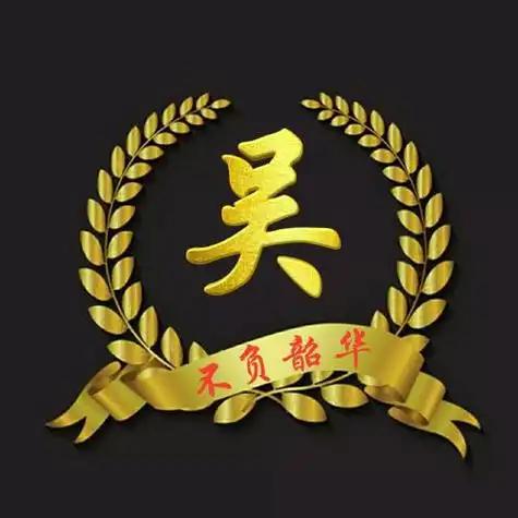 2022不负韶华姓氏头像麦穗主题整体金色立体文字