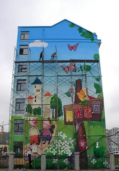 外墙手绘画,外墙手绘画图片