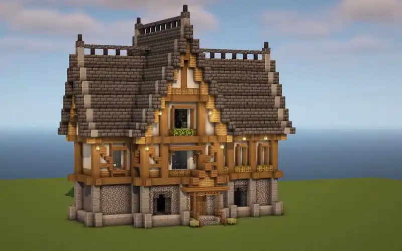 【我的世界建筑】简单精致の中世纪房子 #1