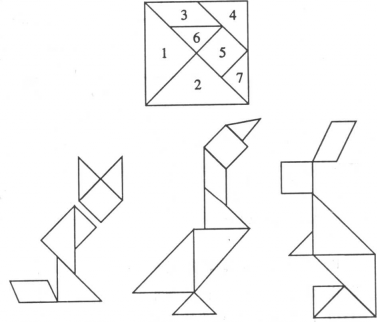 玩七巧板是一种很好的综合性智力游戏.
