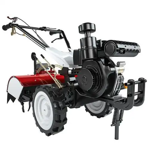 微耕机农用柴油家用旋耕机新式四驱小型耕地机松土旋耕开沟水田旱田