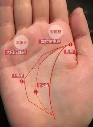 这在面相学中是元宝外形,意味富贵的生涯,如许手相的女人生涯充裕,能