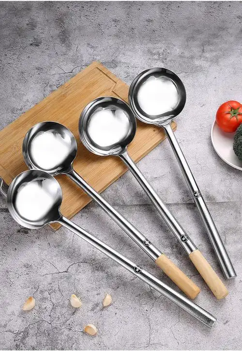 f厨师炒菜勺子不锈钢厨师炒勺子厨师勺子炒菜的勺子炒菜大勺铁炒勺